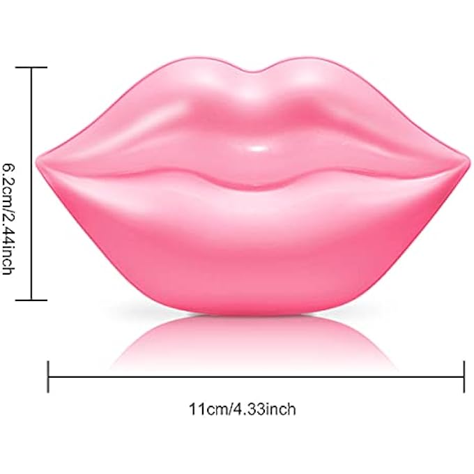 VEZE LIP MASKS 20 PCS, MASK FOR DRY LIP, SHEETS, COLLAGEN SKIN CARE, CRYSTAL PADS MOISTURIZING, ANTI-WRINKLE, ANTI-AGING, FIRMS & HYDRATES LIPS, SLEEP PINK COUNT (PACK OF 1) - Image 3